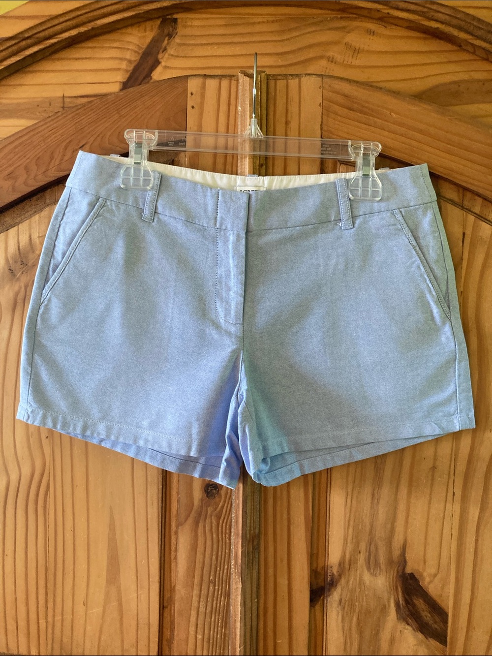Women's J. Crew light blue cute chino shorts size 8